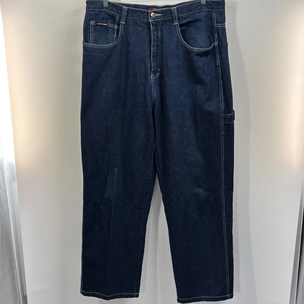 Southpole Carpenter Jeans Mens 40 Fits 38x32 Baggy Wide Leg Skater Hip Hop Denim